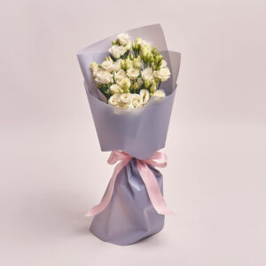 buchet eustoma alb florarie online