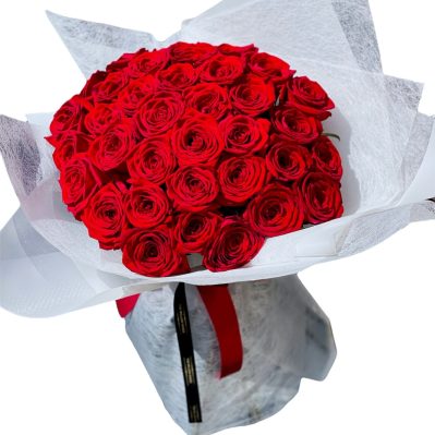 Buchet 55 trandafiri rosii