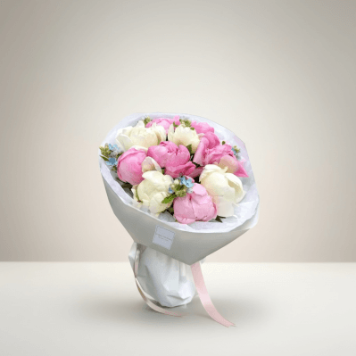 flori luxury Cluj Napoca buchet premium cu bujori roz Avenue des Roses buchet romantic livrare Romania
